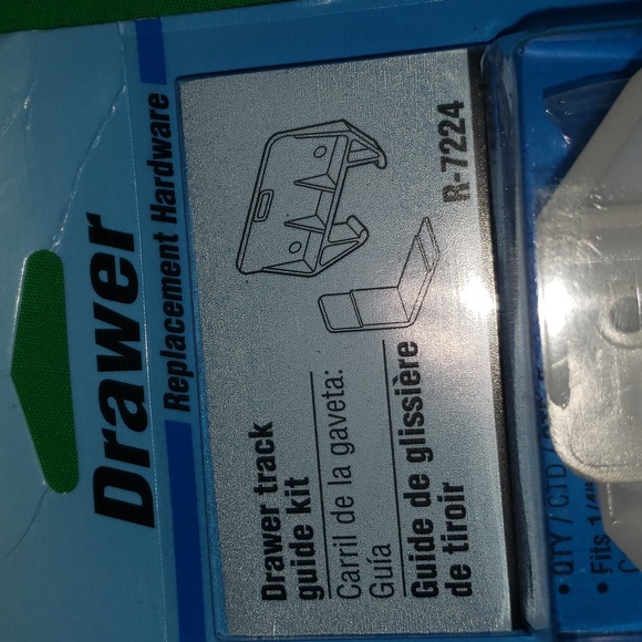 Prime-Line R 7224 Drawer Track Guide and Glides, White Polyethylene Six 2 Packs - Picture 4 of 5